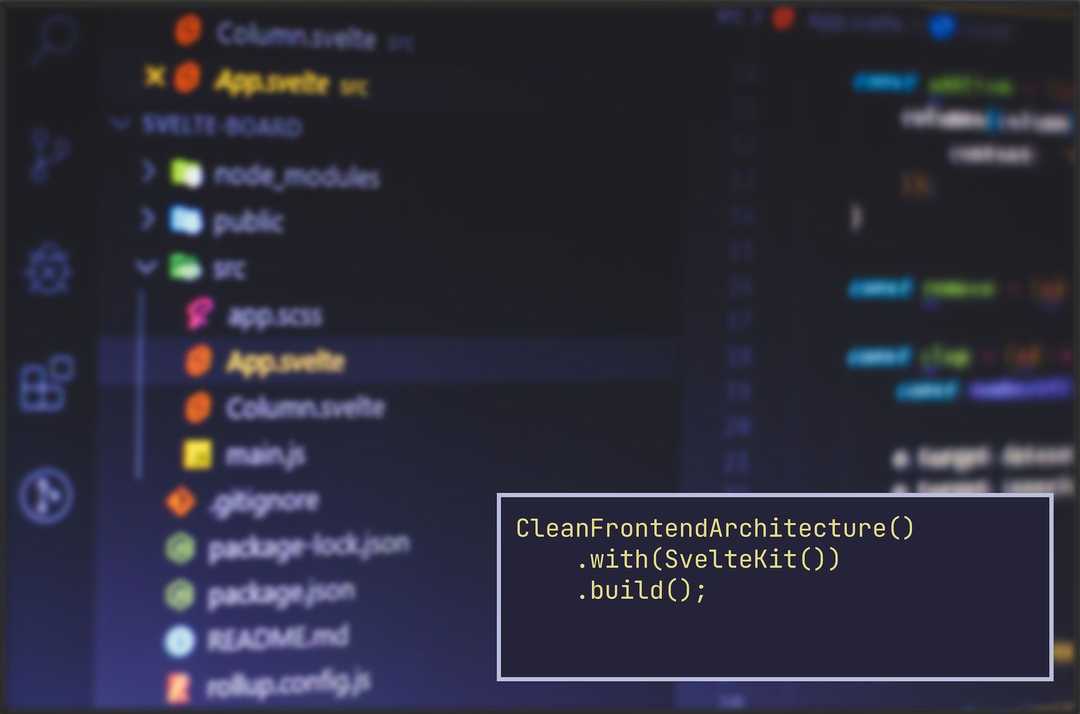 Clean Frontend Architecture With SvelteKit: Preface